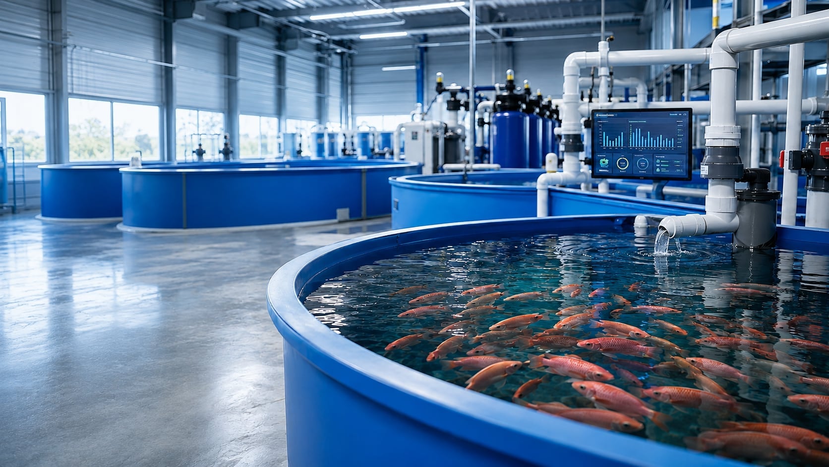 Fasilitas Recirculating Aquaculture System SANSAKA FARM